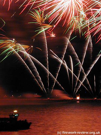 Jubilee Fireworks at Plymouth 2001