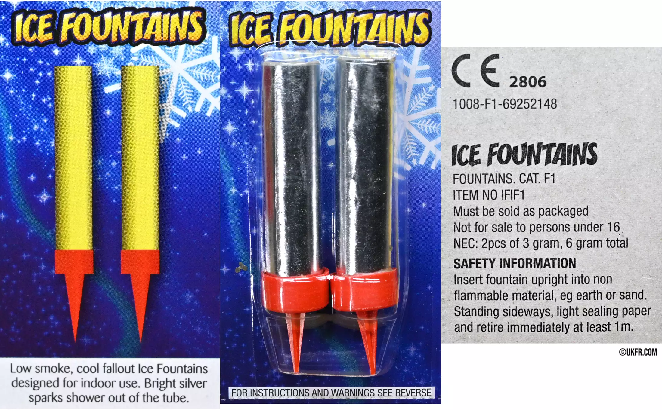Ice Fountains Indoor Fireworks pack